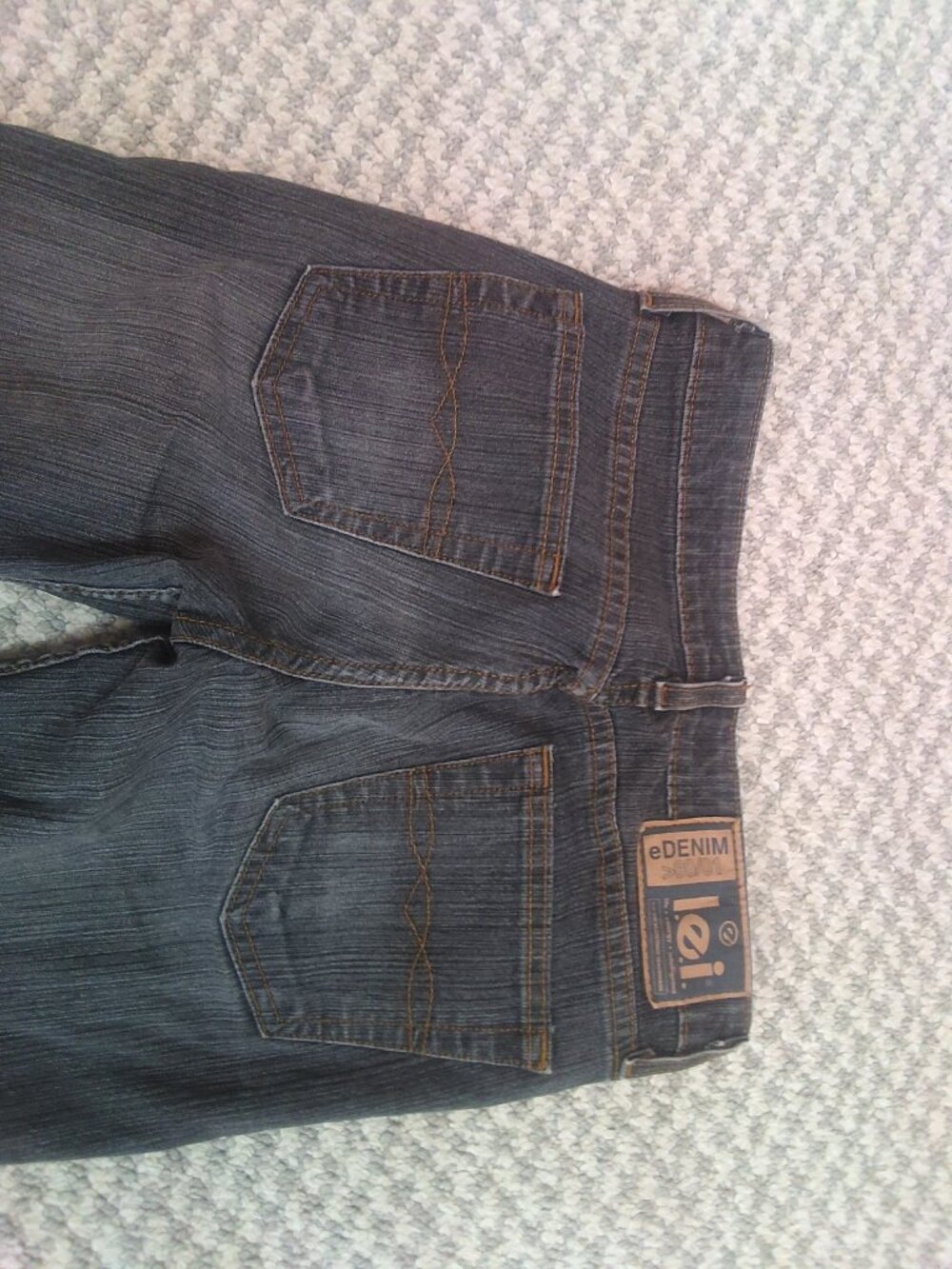 Vintage Y2K l.e.i jeans eDENIM >00/01 sz: 3 juniors low-rise - Picture 6 of 6